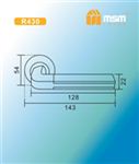 Ручки раздельные MSM R430 AB/CP (Бронза/Хром) на круглом основании