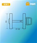 Фиксатор MSM NW1 WH/SN  (белый/матовый никель)
